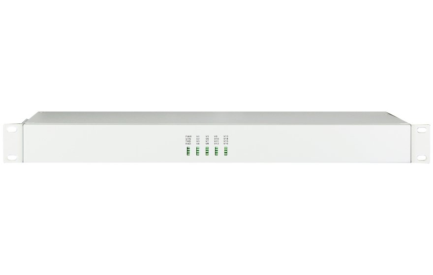 飛暢科技-16路視頻+1路反向數(shù)據(jù)視頻光端機(jī)